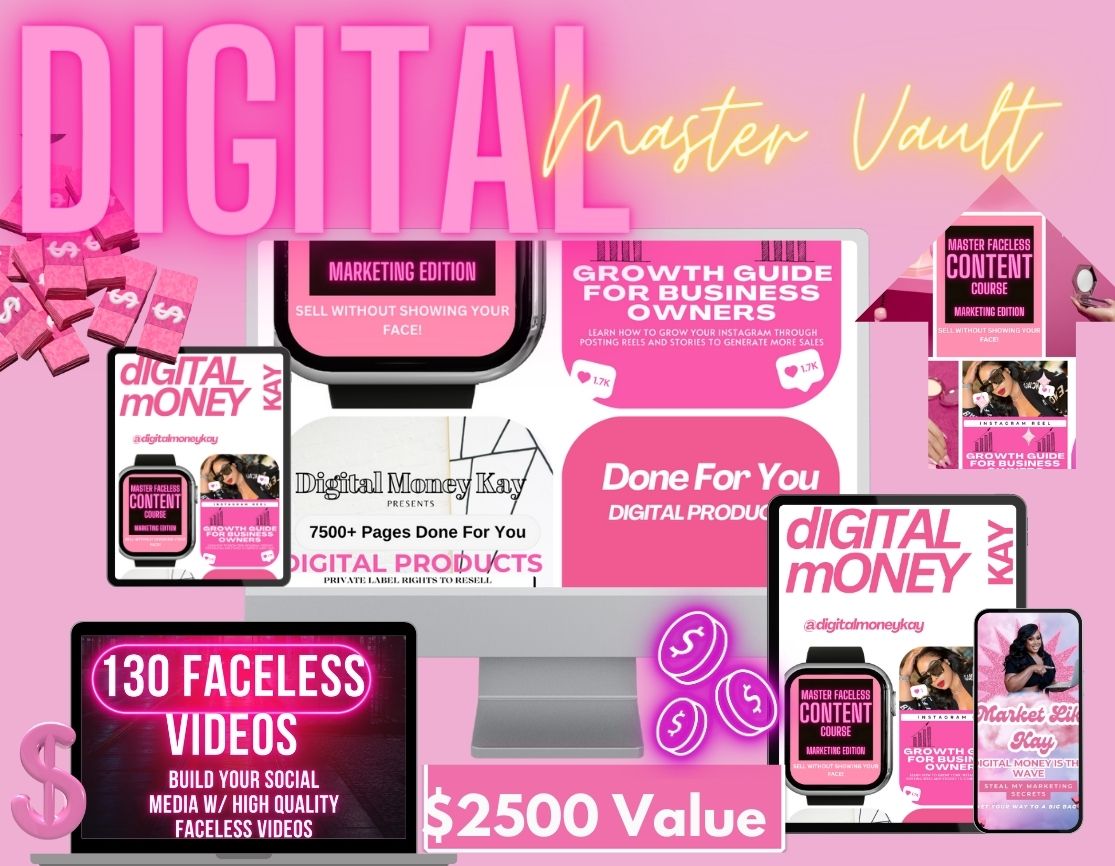 Master Digital Vault w/ 100% Resell Rights