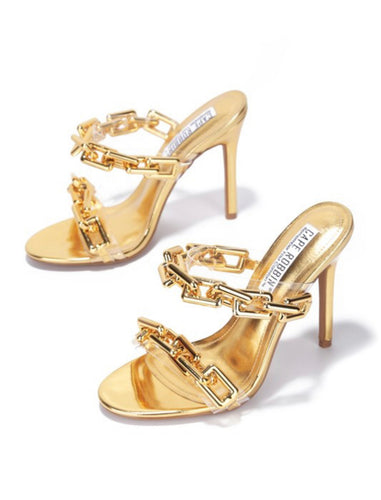 gold, shoes, heel, cuban link, 4inch heels,